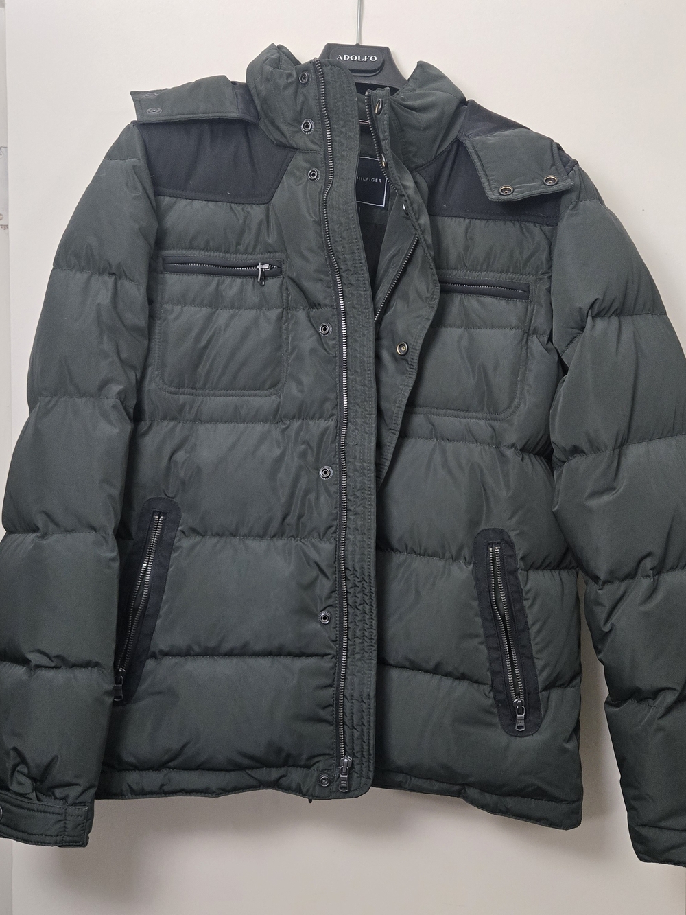 Tommy Hilfiger Men's Down Puffer Jacket Dark Green M